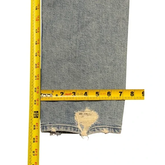 Mother Superior The Tomcat The Confession Distressed Straight Leg Jeans 27 - Picture 7 of 8